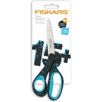 Fiskars Scissors: Teen: Left-Handed: Speckled Blue: 20cm - F1067869