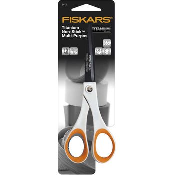 Fiskars Scissors: Titanium Non-Stick™: Universal: 18cm - F5412