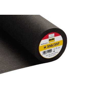 Interlining: Standard: Firm: Iron-on: 25m x 90cm: Charcoal