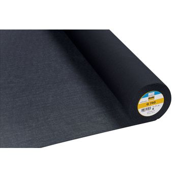 Interlining: Medium: Brushed Cotton: Woven: 25m x 90cm: Black