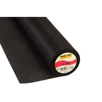 Interlining: Light: Softline: Iron-on: 25m x 90cm: Black