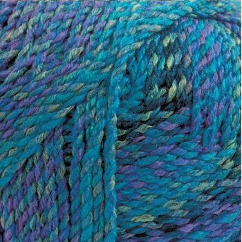Marble Chunky Yarn - Blue and Purple (200g)