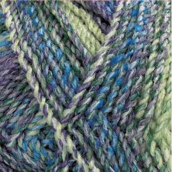 Marble Chunky Yarn - Purple and green (200g)
