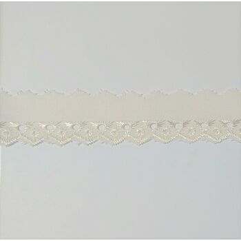 Essential Trimmings Broderie Anglaise Lace Trim - 25mm (Cream) Per metre
