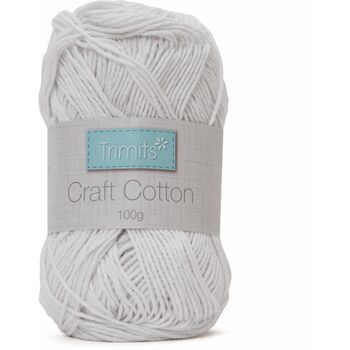 Trimits Craft Cotton - White (100g)