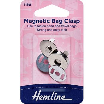 Hemline Magnetic Bag Clip - 19mm