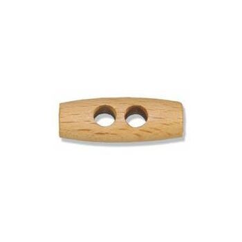 Wooden 2-Hole Toggle - 30mm