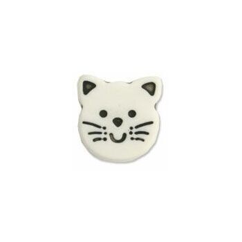 Kitten Button - 22 lignes/13mm -White