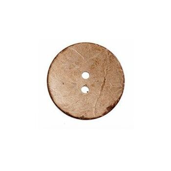 Natural coconut 2 hole button 30mm