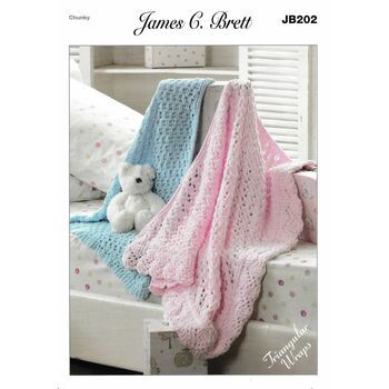 James C. Brett Pattern JB202 Chunky Baby Blanket