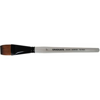 Graduate Synthetic Flat Wash Brush (Size 1in)