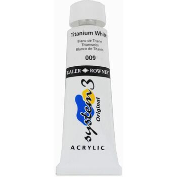 System 3 Original Acrylic Colour - Titanium White (75ml)
