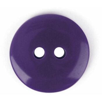 Purple 2 hole button: 15mm