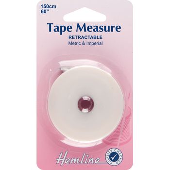 Hemline Retractable Tape Measure - 150cm