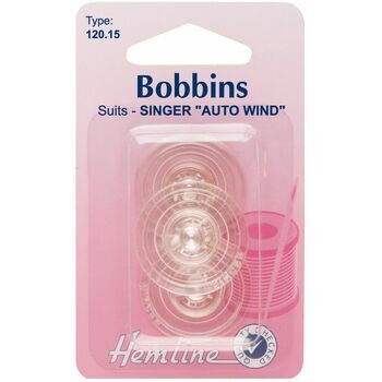 Hemline Plastic Bobbins - Singer 600/700 'Auto Wind' Series