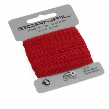 Scanfil Mending & Darning Wool - Red (15m) - col. 056