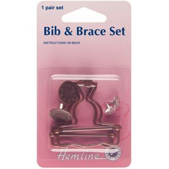 Hemline Bib and Brace Set - Bronze