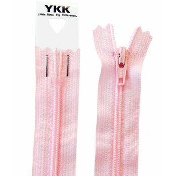YKK Nylon Dress & Skirt Zip - Light Pink (56cm)
