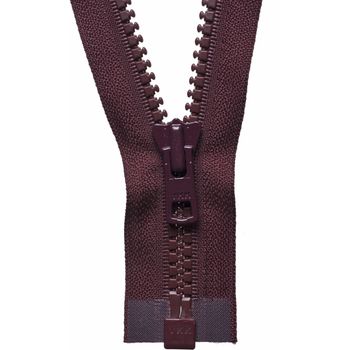 YKK Vislon Heavyweight Open End Zip - Burgundy (61cm)