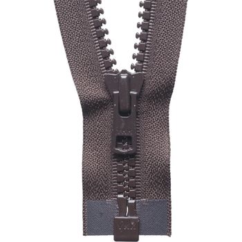 YKK Vislon Heavyweight Open End Zip - Brown (66cm)