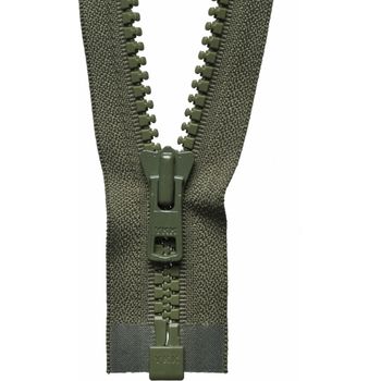 YKK Vislon Heavyweight Open End Zip - Khaki (66cm)