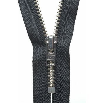 YKK Metal Trouser Zip - Black (18cm)