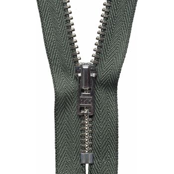 YKK Metal Trouser Zip - Spruce Green (18cm)