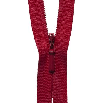 YKK Concealed Zip - Red (56cm)