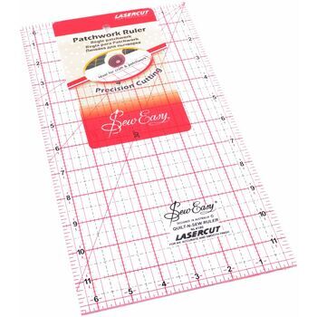 Sew Easy Patchwork Ruler (12 x 6.5in)