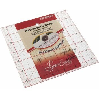 Sew Easy Square Patchwork Ruler (6.5 x 6.5in)