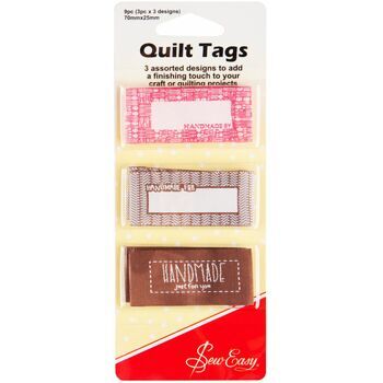 Sew Easy Handmade Quilt Tags