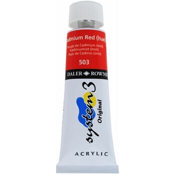 System 3 Original Acrylic Colour 75ml Cadmium Red (hue)