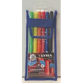Lyra Graduate Fineliner: 6 Colours Wallet