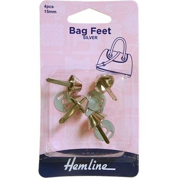 Hemline Base Nails / Bag Feet (15mm) - Nickel