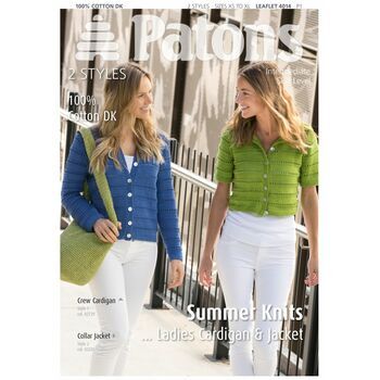 Patons Pattern: Summer Knits Ladies Cardigan and Jacket