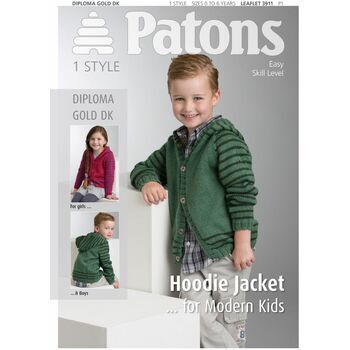 Patons Pattern: Hoodie Jacket for Modern Kids