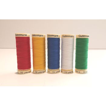 Gutermann Sew-All Thread 100m (Bright Colours) - Pack of 5