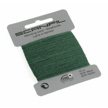 Scanfil Mending & Darning Wool - Fed Green (15m) - Col. 089