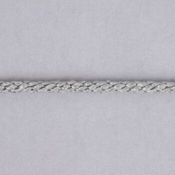 British Trimmings: Cord: Lacing:3mm: Grey: Per metre