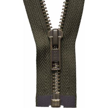 YKK Strong Metal Tooth Open End Zip - 71cm - Khaki
