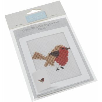 Trimits Cross Stitch Kit Card - Robin