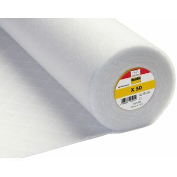 Vlieseline: Quiltex Quilt Wadding Iron-On: 90cm: White: Per metre