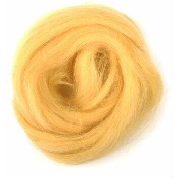 Trimits Natural Wool Roving (10g) - Yellow