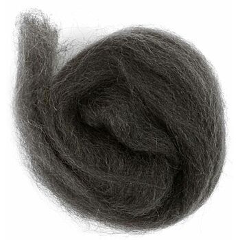 Trimits Natural Wool Roving (10g) - Graphite