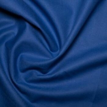 Royal Blue 100% Cotton: Plain Dyed: 60 Square: 150cm Wide: Per Metre