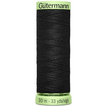 Gutermann Col. 000: Black Topstitch Polyester Thread (30m)