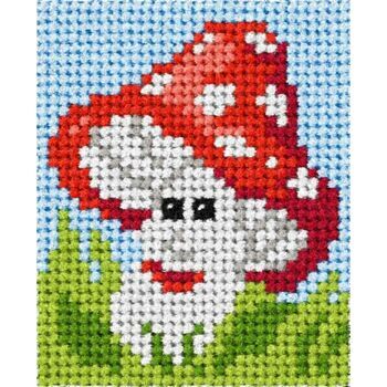 Orchidea My First Embroidery Needlepoint Kit - Toadstool
