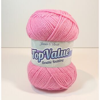 Brett Top Value DK Yarn - Bubblegum Pink - 8463 (100g)