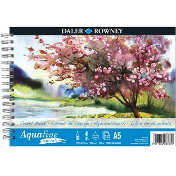 Daler Rowney Aquafine Smooth Watercolour Travel Book (A5)