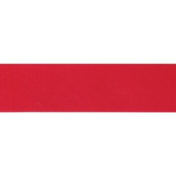Essential Trimmings Polycotton Bias Binding - 25mm (Red) - Per Metre